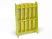 Шкаф для пол. 2-х ярусный 5-ти секционный Волна (разноцветный (ая), Лайм)
