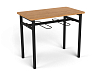 Стол обеденный 1000 с подвесами под табурет (бук, каркас графит, 3/4/5/6 гр.)