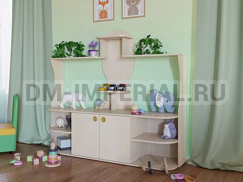 Оснащение детских садов, Детские уголки, Шкаф для уголка живой природы 3 ИМ-033