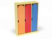 Шкаф 3-х секционный на цоколе стандарт (разноцветный (ая), Вариант 9)
