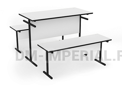 Стол обеденный со скамейками