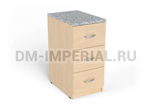 Оснащение детских садов, Шкафы, Тумба с 4-мя ящиками КМ-008