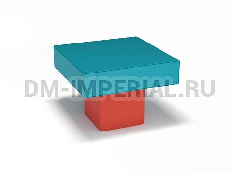 Оснащение детских садов, Мягкие модули, Комплект столик Квадрат ММ-ММ-037