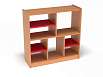 Модуль 3, стеллаж (каркас бук с разноцветными фасадами, Вариант 6)