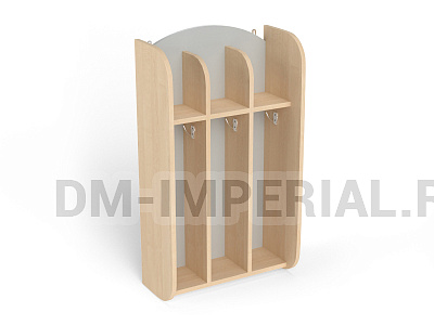 Шкаф для полотенец навесной Волна 3-х секционный