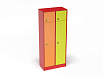 Шкаф 2-х секционный с антресолью на цоколе (разноцветный (ая), Вариант 10)