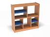 Модуль 3, стеллаж (каркас бук с разноцветными фасадами, Вариант 4)