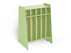 Шкаф для пол. 2-х сторонний 5-ти секционный (береза/зеленый)