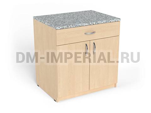 Оснащение детских садов, Шкафы, Тумба 2-х дверная с ящиком КМ-006