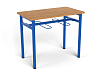 Стол обеденный 1000 с подвесами под табурет (бук, каркас синий, 3/4/5/6 гр.)
