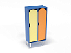 Шкаф 2-х секционный на металлических ножках стандарт (разноцветный (ая), Вариант 11)