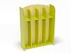 Шкаф для полотенец навесной Волна 4-х секционный (разноцветный (ая), Лайм)