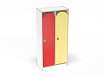 Шкаф 2-х секционный на цоколе (скандинавия с разноцветными фасадами, Вариант 14)