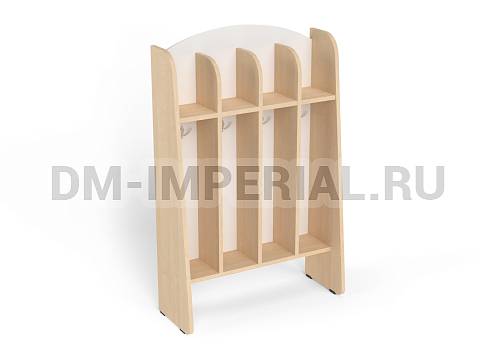 Оснащение детских садов, Шкафы, Шкаф для пол. напольный Волна 4-х секционный ШП-004-4