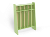 Шкаф для полотенец напольный 5-ти секционный (береза/зеленый)
