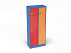 Шкаф 2-х секционный с антресолью на цоколе (разноцветный (ая), Вариант 11)