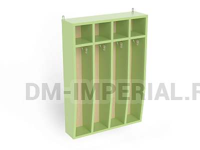 Шкаф для полотенец навесной 4-х секционный