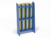 Шкаф для пол. 2-х ярусный 4-х секционный Волна (разноцветный (ая), Синий)